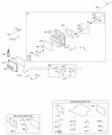 Cylinder Head Gasket Set - Engine Gasket Set - Valve Intake Manifold Valves Diagram and Parts List for 217702-0111-B1  Briggs and Stratton Engine